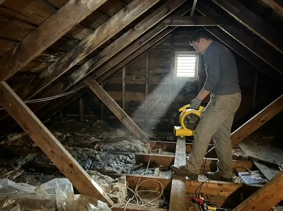 attic-water-damage-drying-proc-007 — frequently asked questions, Emergency Water Extraction & 24/7 Flood Response in Crimora…